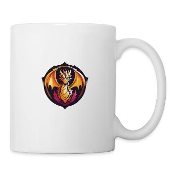 Drache - Tasse - Weiß - Rechts