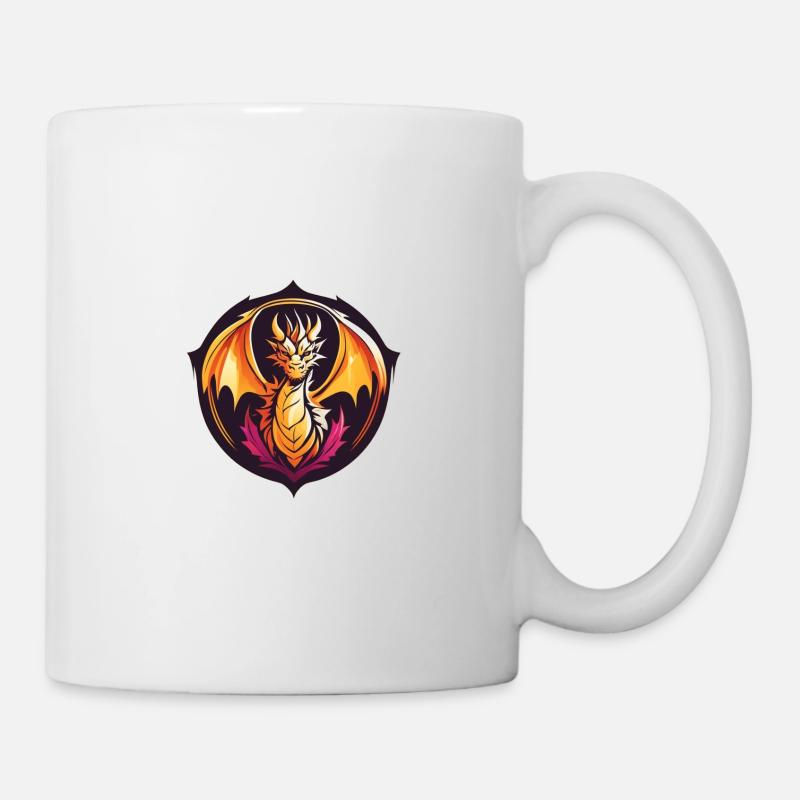 Drache - Tasse - Weiß