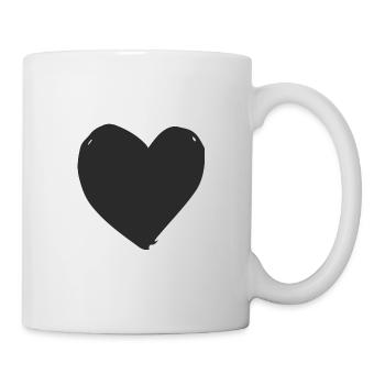 Cœur - Mug blanc - blanc - Droite