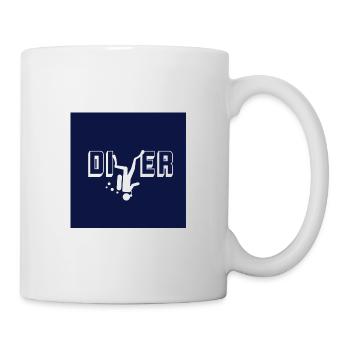 Taucherdesign für Taucher aller ART - Tasse - Weiß - Rechts