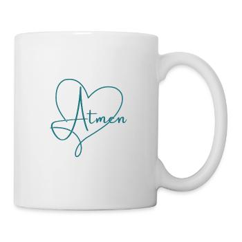 Atmen - Tasse - Weiß - Rechts