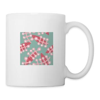 Abstraktes Muster - Tasse - Weiß - Rechts