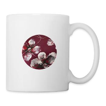 Blumen Design auf Accessoires - Tasse - Weiß - Rechts