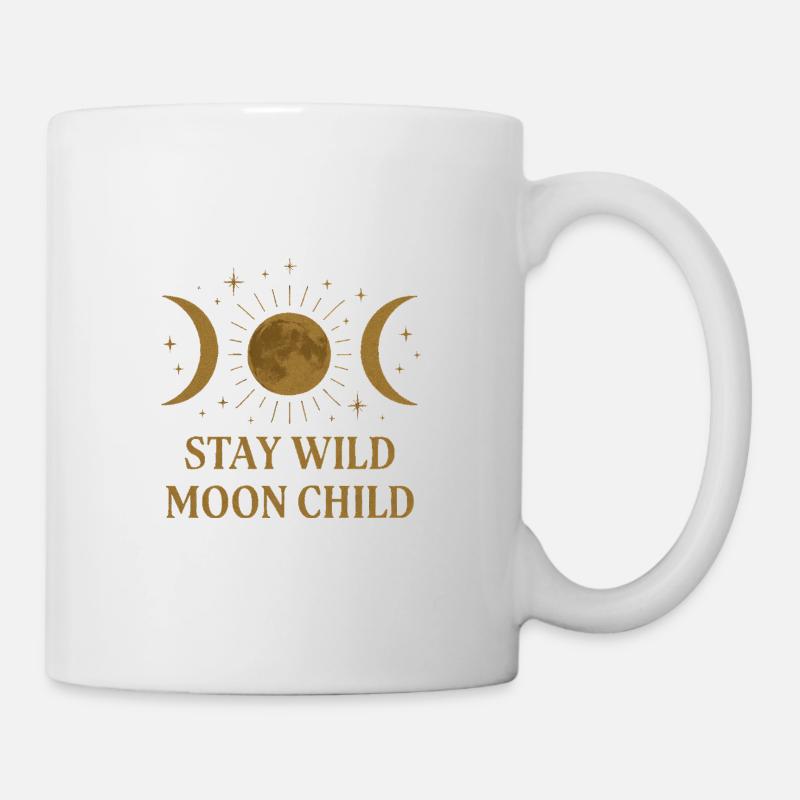 Die drei Mondphasen - Tasse - Weiß