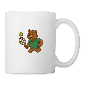 Ours de tennis - Mug blanc - blanc - Droite