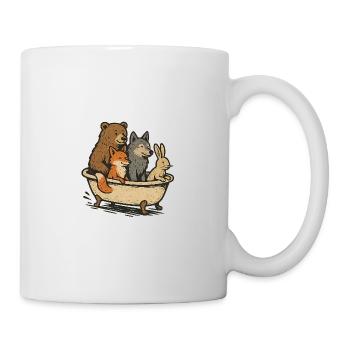 Animaux en tournée - Mug blanc - blanc - Droite