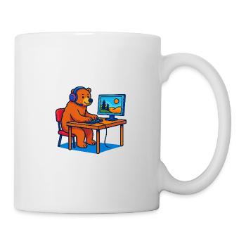 Computer Bear - Mug - white - Right