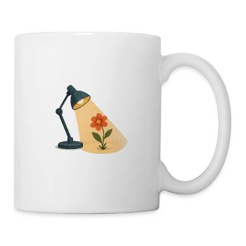 Aufgehende Blume - Tasse - Weiß - Rechts