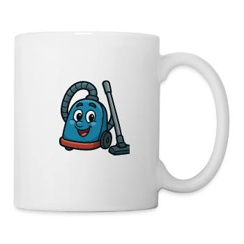 A happy vacuum cleaner - Mug - white - Right