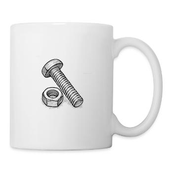 Screw and nut - Mug - white - Right