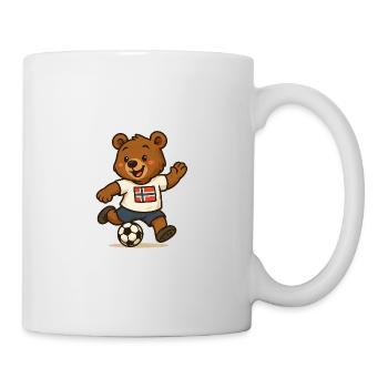 Fußball - Bär - Tasse - Weiß - Rechts