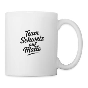 Team Schweiz auf Malle - Tasse - Weiß - Rechts