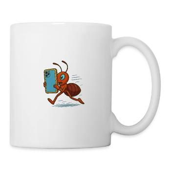 Mobile- Ameise - Tasse - Weiß - Rechts
