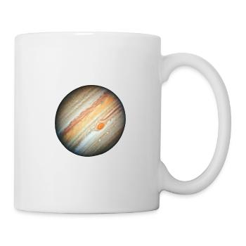 Jupiter & riesiger roter Fleck - Tasse - Weiß - Rechts