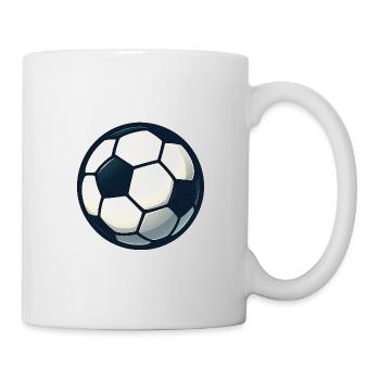 Kugelball Muster Fußball - Tasse - Weiß - Rechts