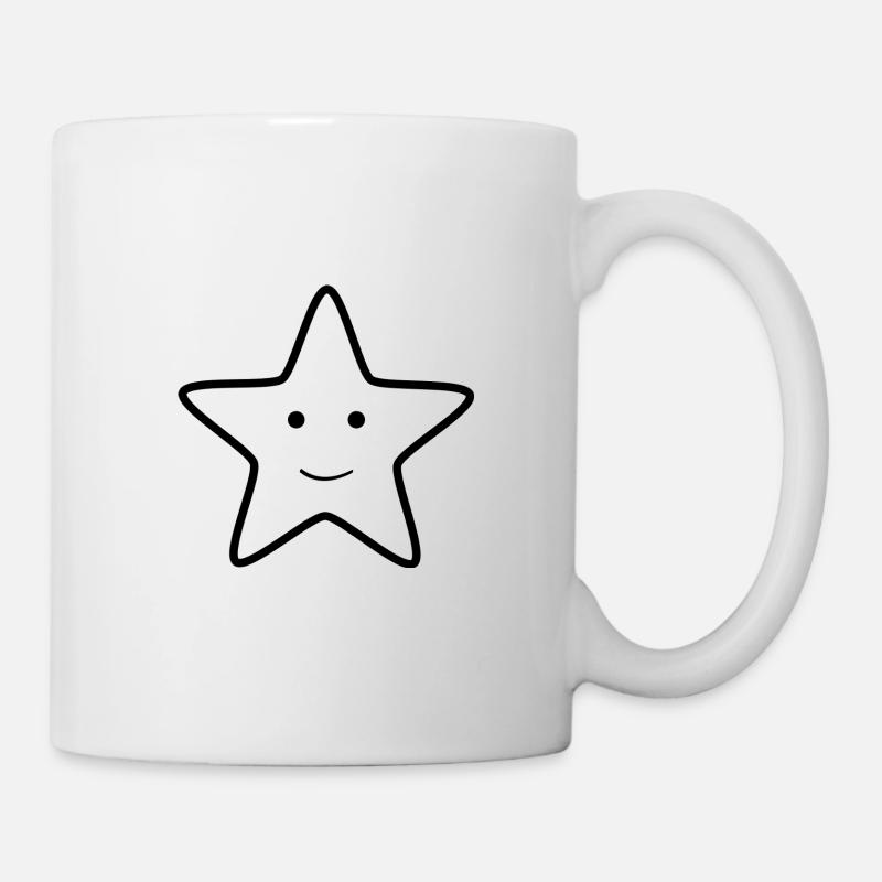 Star smile - Mug - white