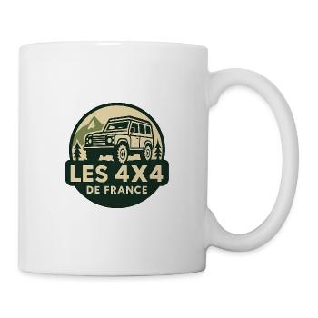 Les4x4deFrance  - Mug blanc - blanc - Droite