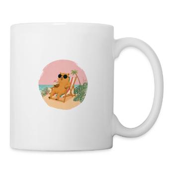 Plage de Chill Capybara - Mug blanc - blanc - Droite