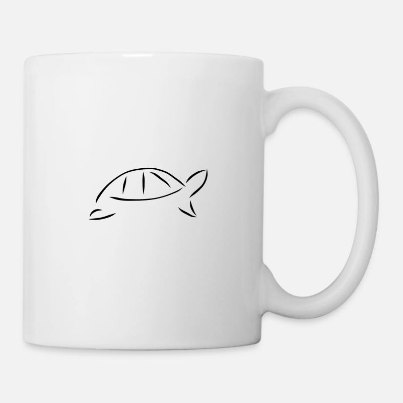 Minimalist turtle - Mug - white