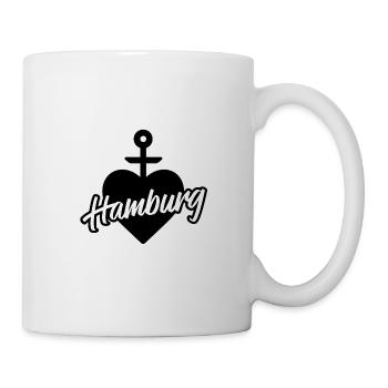 Hamburg Anker Herz - Tasse - Weiß - Rechts