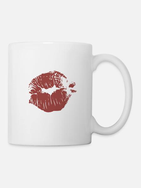 Kiss - Tasse - Weiß
