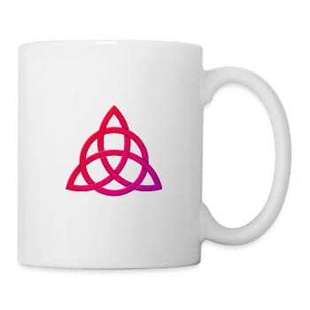 Triquetra with circle - Mug - white - Right