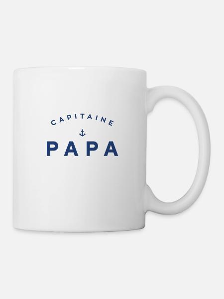 Capitaine Papa - Mug blanc - blanc