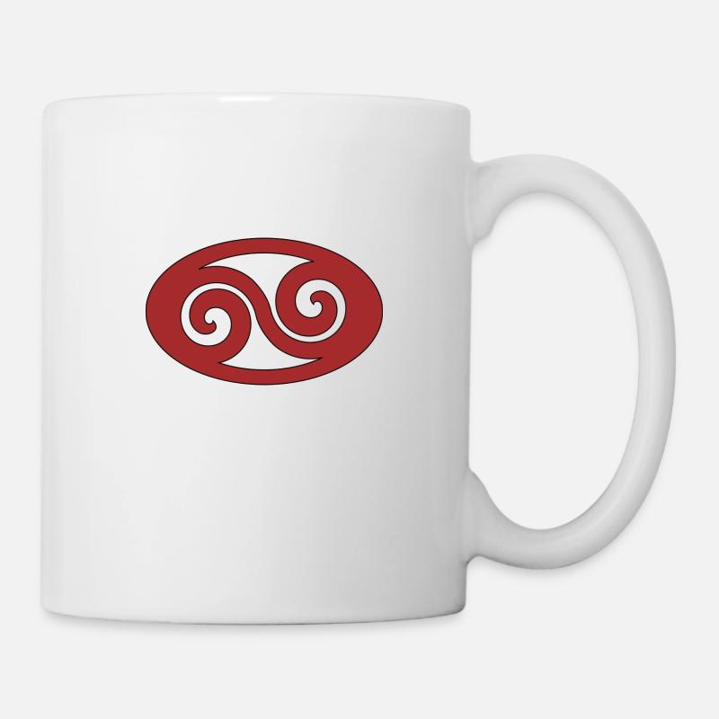 Welle Tribal - Tasse - Weiß