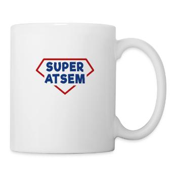 SUPER ATSEM - Mug blanc - blanc - Droite