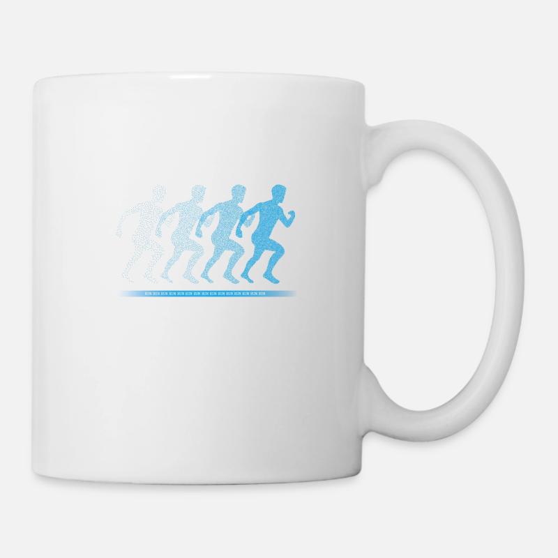 cours garçon cours - Mug blanc - blanc