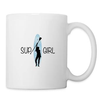 SUP Girl Stand Up Paddling - Tasse - Weiß - Rechts