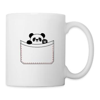 Panda-Tasche - Tasse - Weiß - Rechts