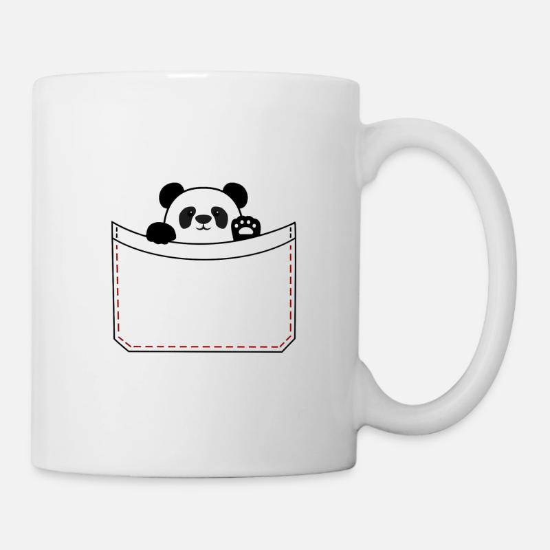 Panda poche - Mug blanc - blanc
