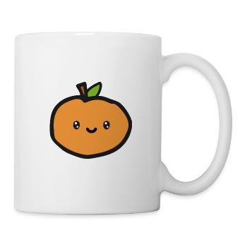 Orange - Tasse - Weiß - Rechts