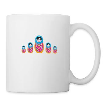 matroschka,Matroschka,Matrjoschka,Matruschka - Tasse - Weiß - Rechts