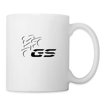 Logo GS pilote n° 6 | Noir - Mug blanc - blanc - Droite