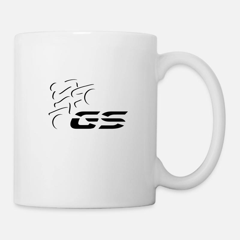 Logo GS-Fahrer Nr. 6 | black - Tasse - Weiß