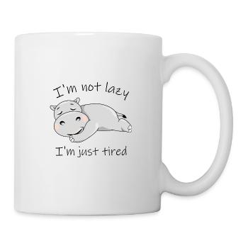 Cute lazy hippo - Mug - white - Right