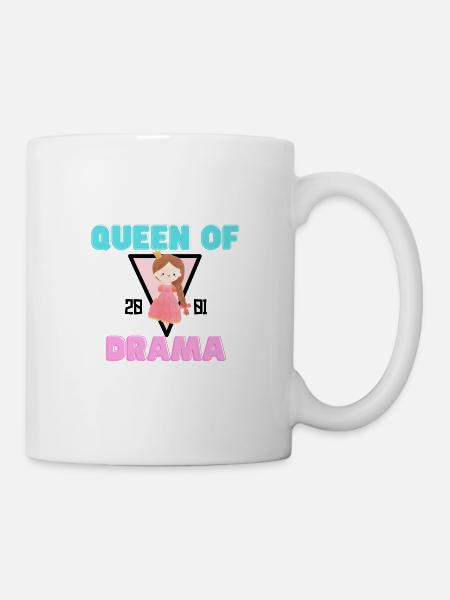Queen of Drama - Tasse - Weiß