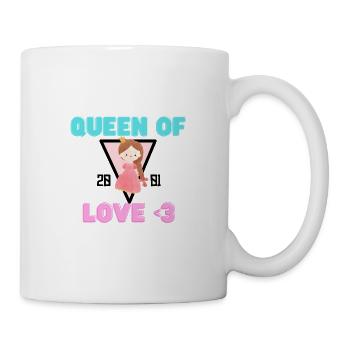 Queen of Love - Tasse - Weiß - Rechts