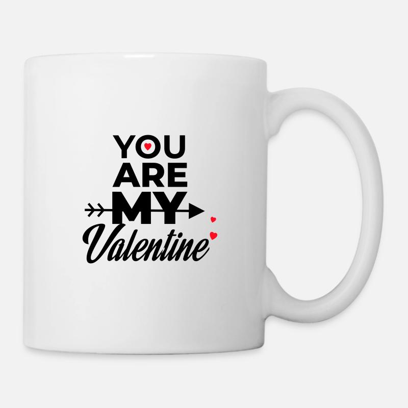 TU ES MA VALENTINE - Mug blanc - blanc