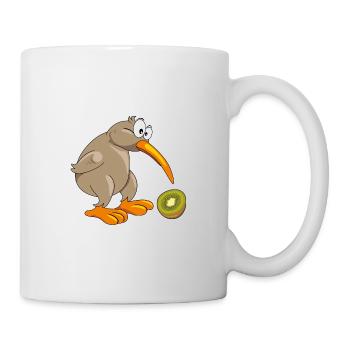Drôle d’oiseau kiwi - Mug blanc - blanc - Droite