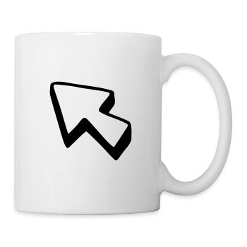 Pointeur - Mug blanc - blanc - Droite