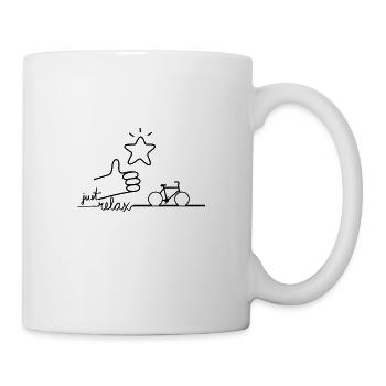 Entspannen Sie sich zuerst - Tasse - Weiß - Rechts