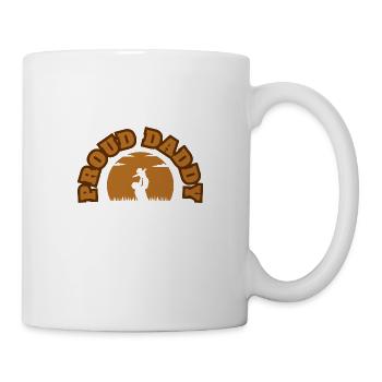 Proud Daddy Kid Brown - Tasse - Weiß - Rechts