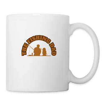 The Fishing Dad With Daughter Fishing Brown - Mug - white - Right
