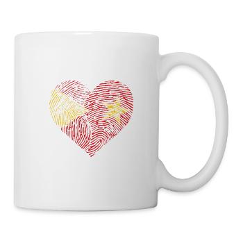 Cœur pour le Tigré – Amour, liberté et unité - Mug blanc - blanc - Droite