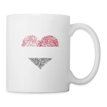 Jemen Heart Print – Liebe und Unterstützung für den Jemen - Tasse - Weiß - Rechts