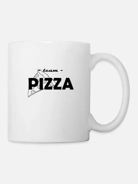 Team Pizza - Tasse - Weiß