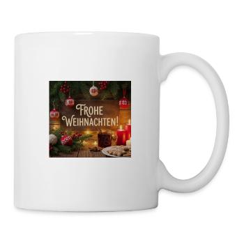 Joyeux Noël Panneau en bois - Mug blanc - blanc - Droite